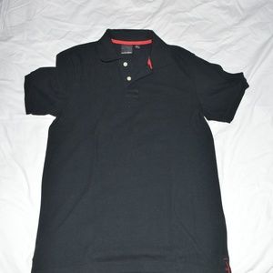 Black Anchor Blue Polo Shirt (Vintage)